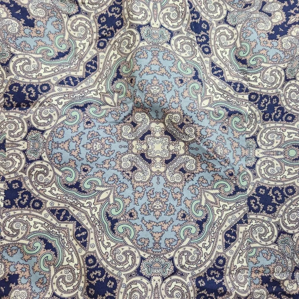 Chico’s Wome 2 US L Purple Paisley Button Up No Iron Blouse Shirt - Picture 11 of 11